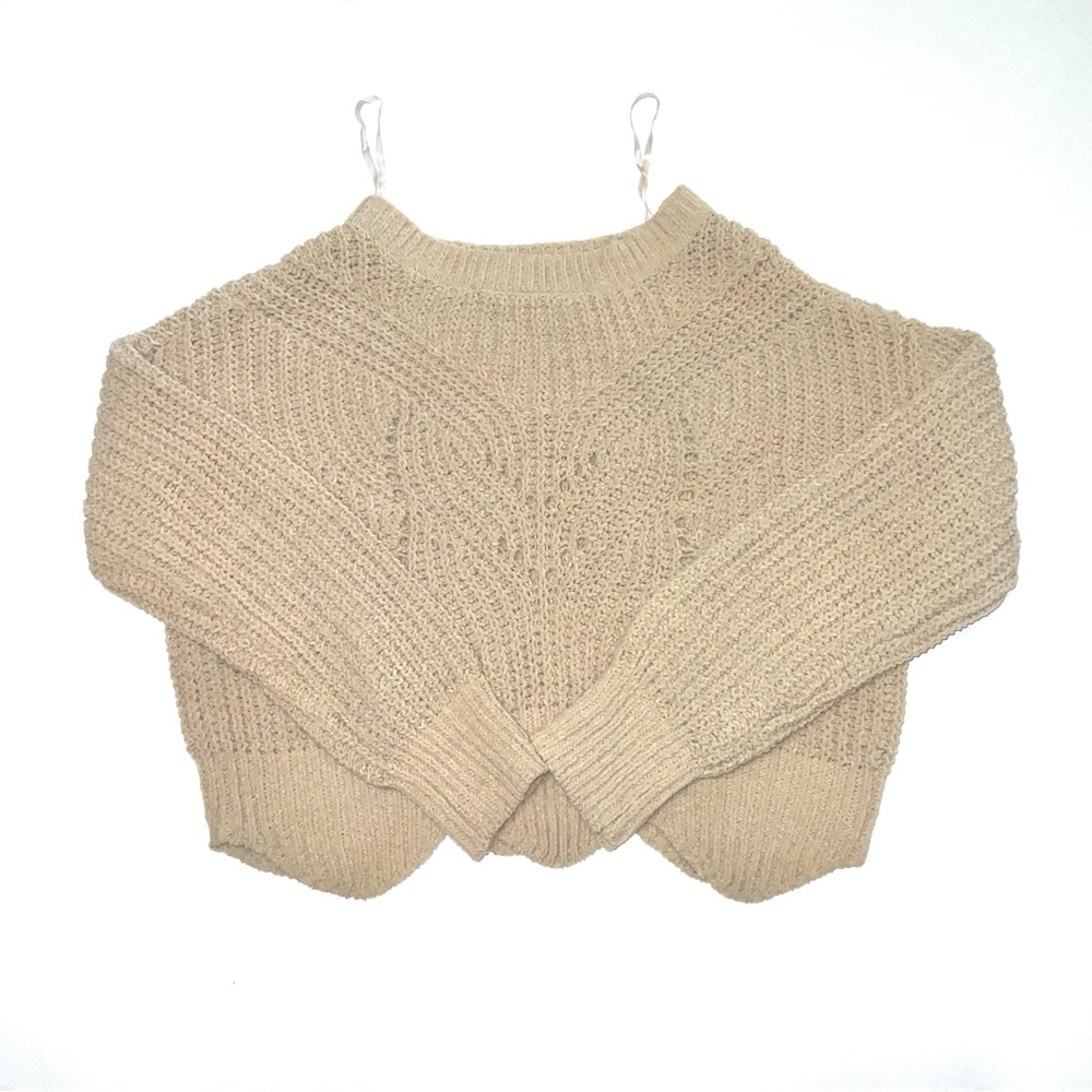 Almost Famous Tan Latte Brown Knitted Sweater